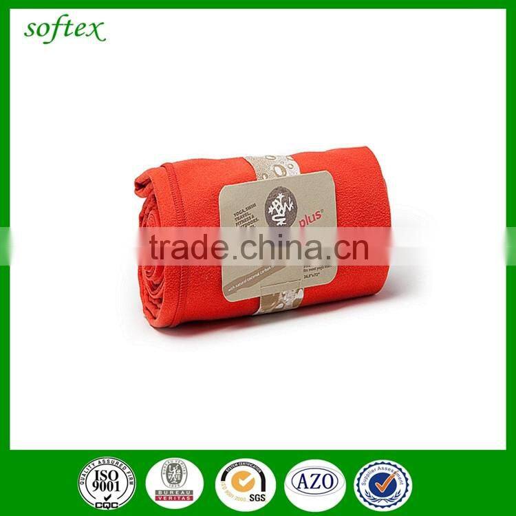 High-absorbent micro fiber suede camping suede towel