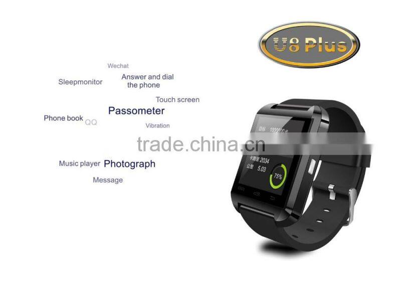 Wholesale touch screen cheap health care smart watch U8 OEM bluetooth for android and ios