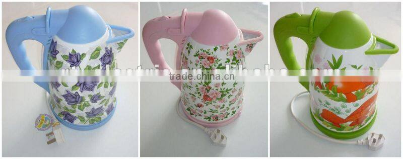 360 degrees rotating basenew designed enamel electric kettle, jug kettle, CE/RoHS approved enamel kettle, enamel water kettle