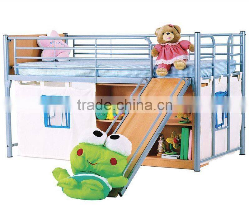 home use modern fashionable colorful kids bunk bed ,kids bed bunk slide,modern bunk bed with slide ,loft bed