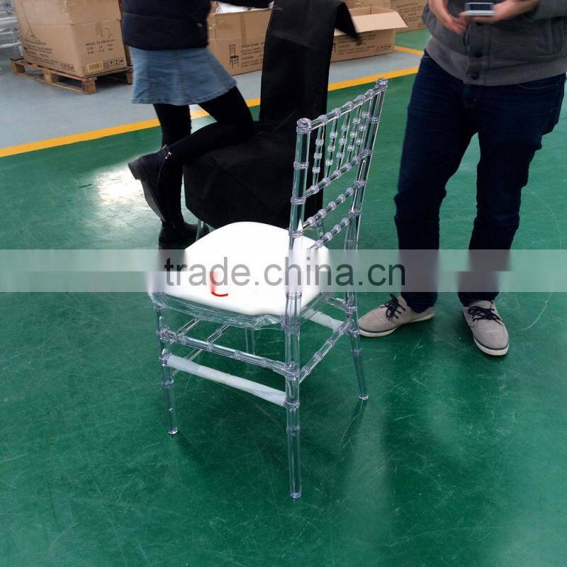 White Resin PC Plastic Chiavari Chair