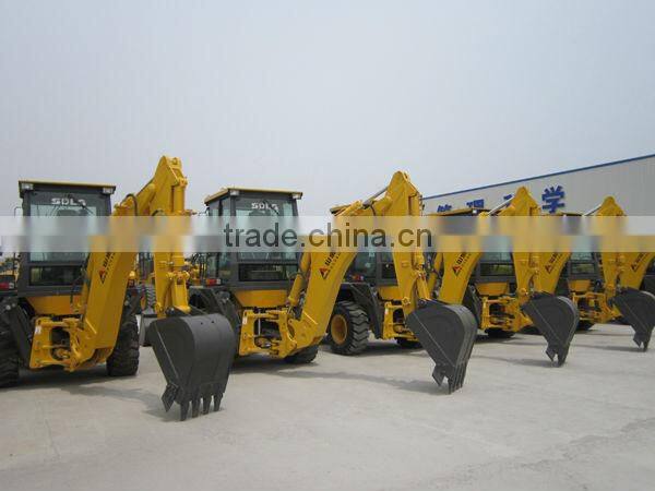 Backhoe loader with Commins Engine