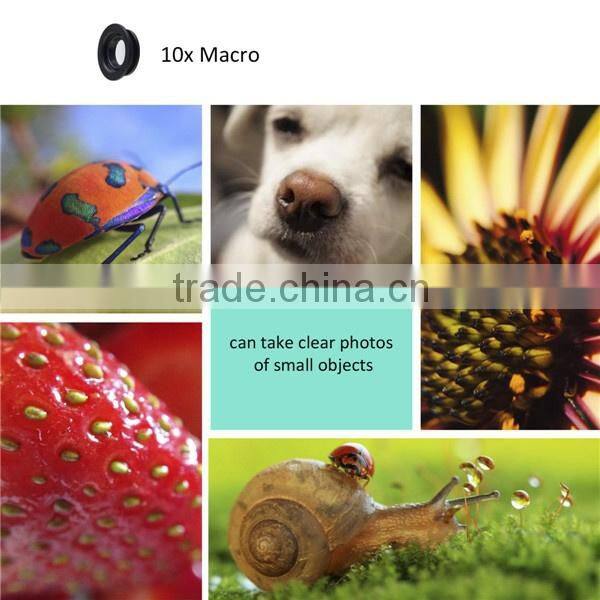 Universal Mobile phone Camera LensWide Angle Fish Eye Macro 3in1 Mobile Phone Lens