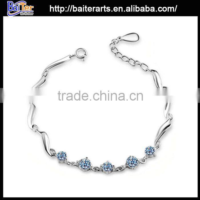 Custom Fashion Rose Gold Initial Cuff Bracelet 925 Sterling Silver Gold Initial Bangle Bracelet