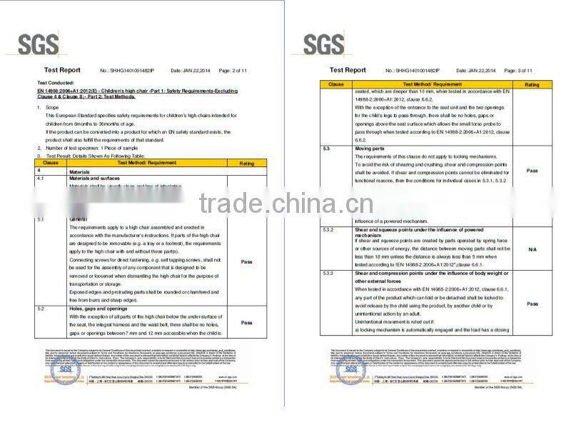 Simple baby sitting chair with CE approval