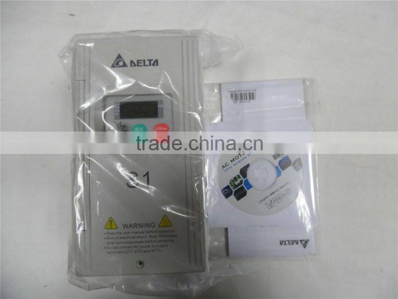 Hot selling VFD007S11A 110v single phase 750w delta vfd inverter drives