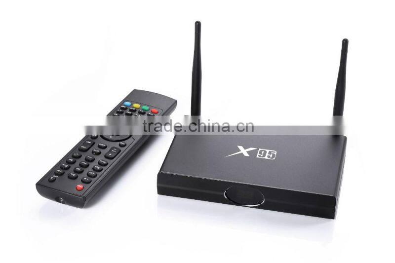 100% orginal amlogic s905 EX95 tv box full hd 4k metal case EX95 android tv box