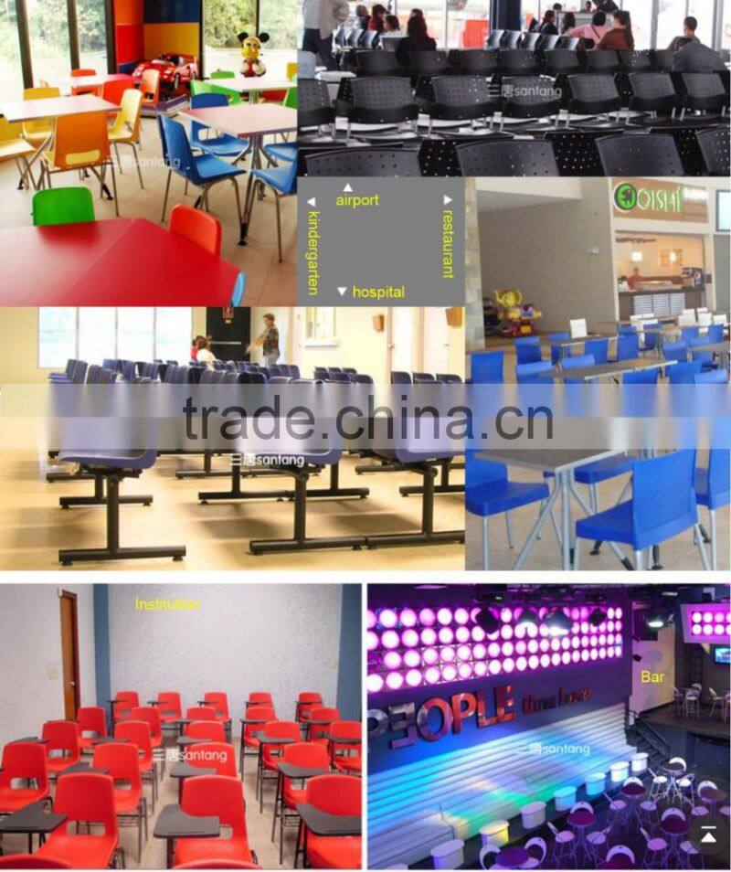 wholesale STACKABLE plastic armless restaurant dining chairs for small cafe 1054b