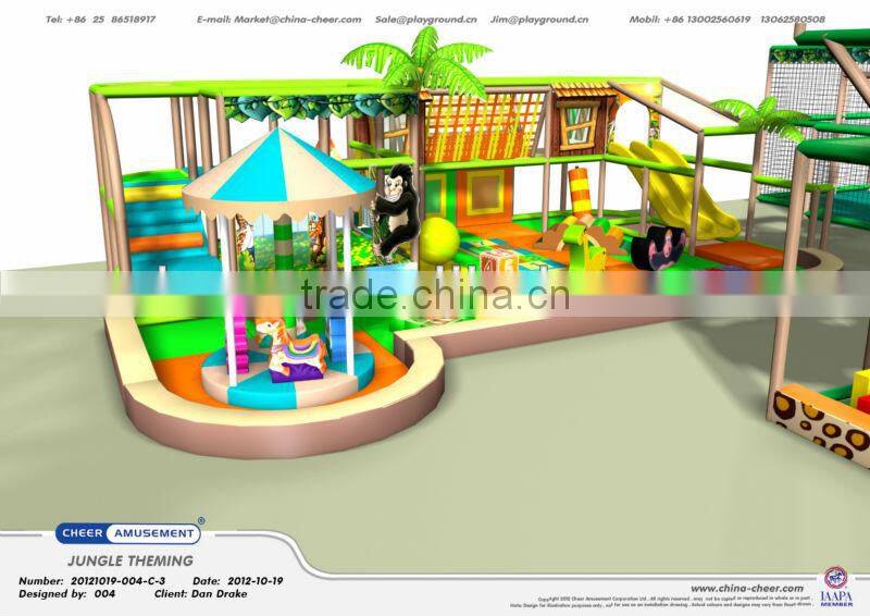 Cheer Amusement jungle Themed kids indoor playground design