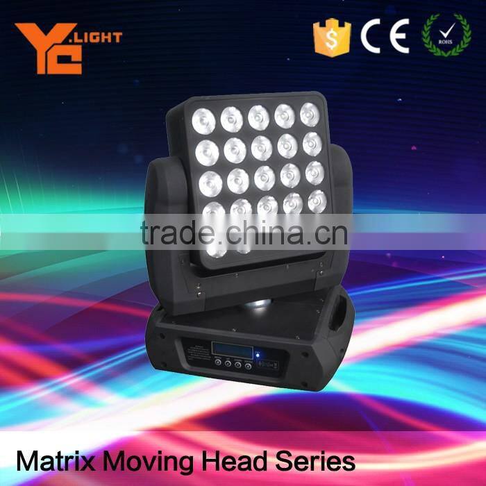 Unlimited Rotation 25x10w Led Moving Head Matrix Light