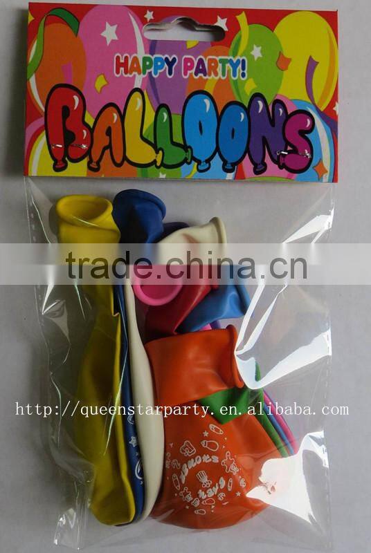 Helium balloons for weddings Printed party latex balloons decoration 1 side logo