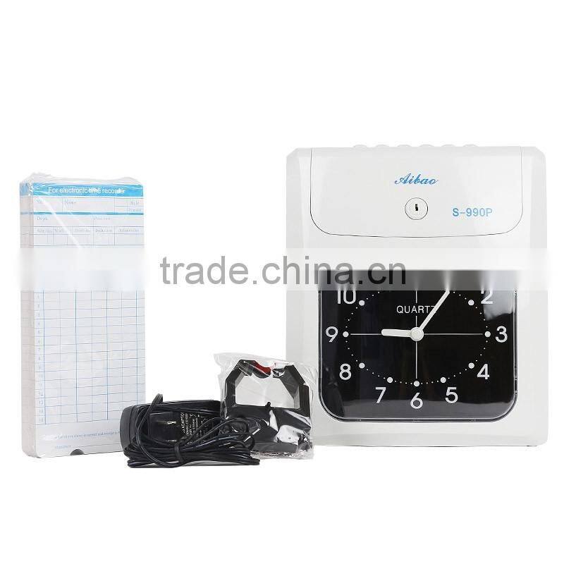 electonic punch time card time clock/punch card time clock for attendance