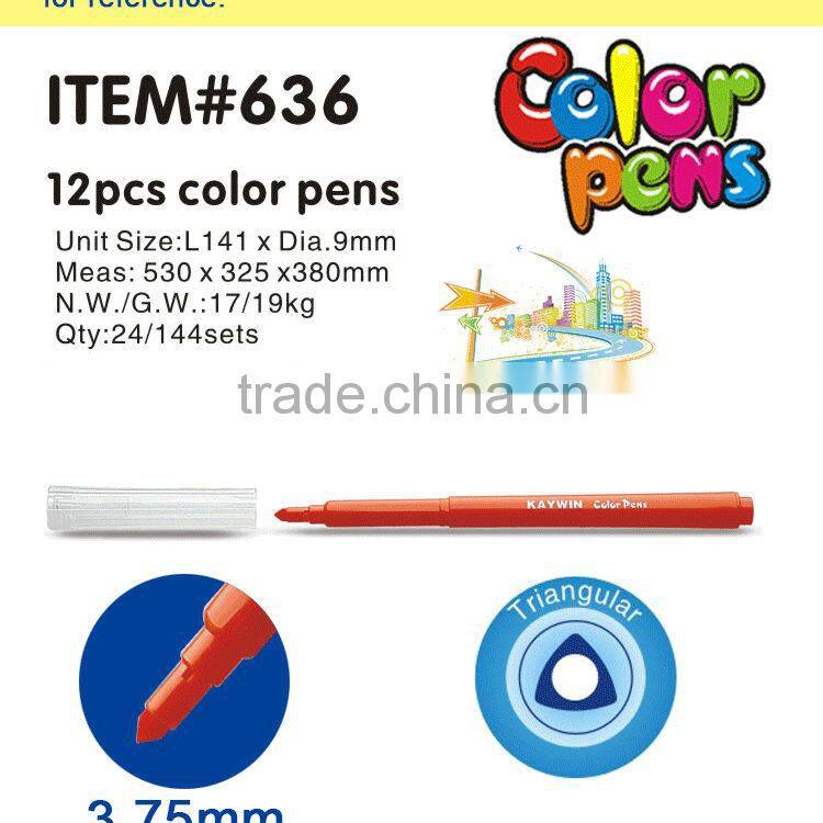 Triangle water color pen promotion item #636
