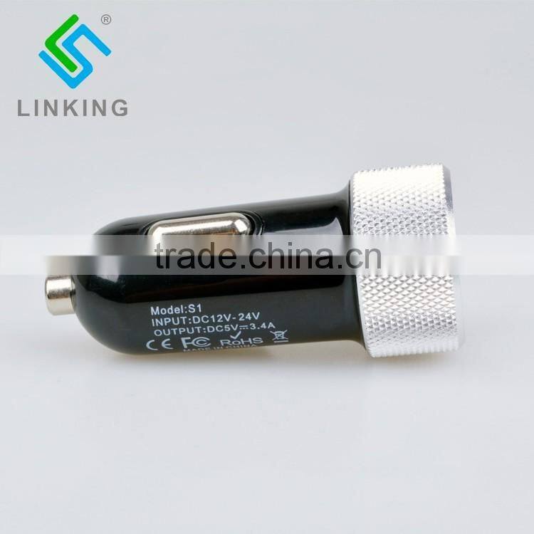 Colorful USB Car Charger For Smartphones Pad and Laptops