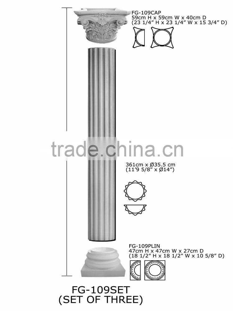2016 High Quality Good price beautiful polyurethane Roman Corinthian Columns