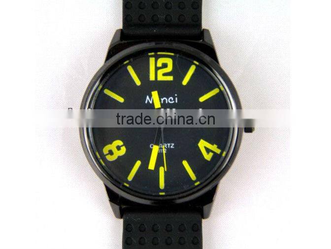 Silicone Bracelet Circinal Watch Men Quartz Wrist Watches