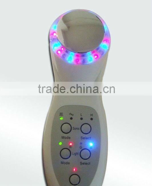 Color Photon Ultrasonic Skin Beauty Facial Lift BIO Treatment Device 7 Modes