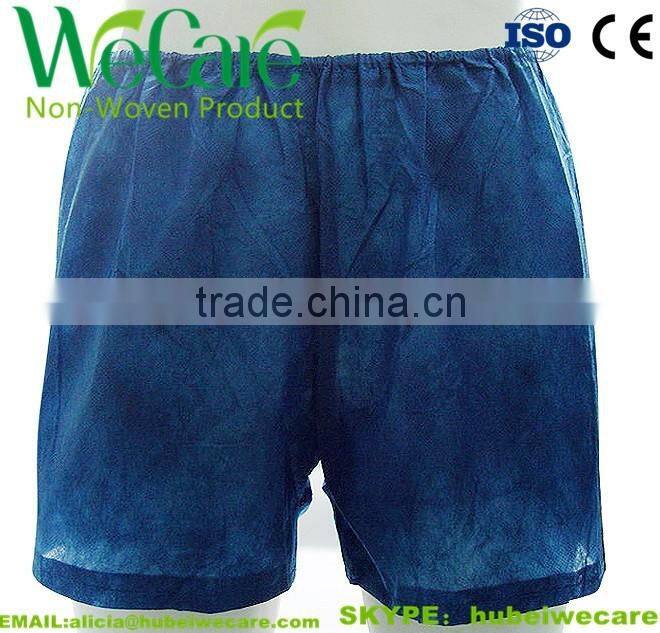 Disposable Non woven man black boxer shorts