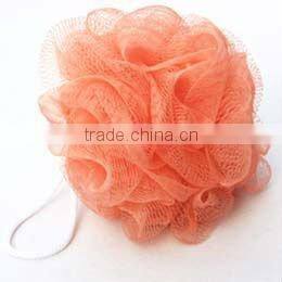 PE mesh bath sponge , bath ball producing rich foam