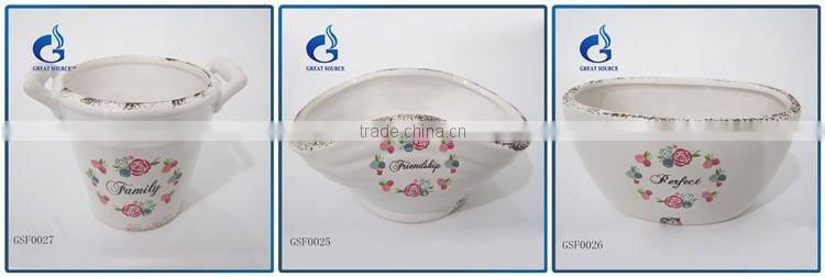 direct supplier unique indoor ceramic glazed garden pots decorative