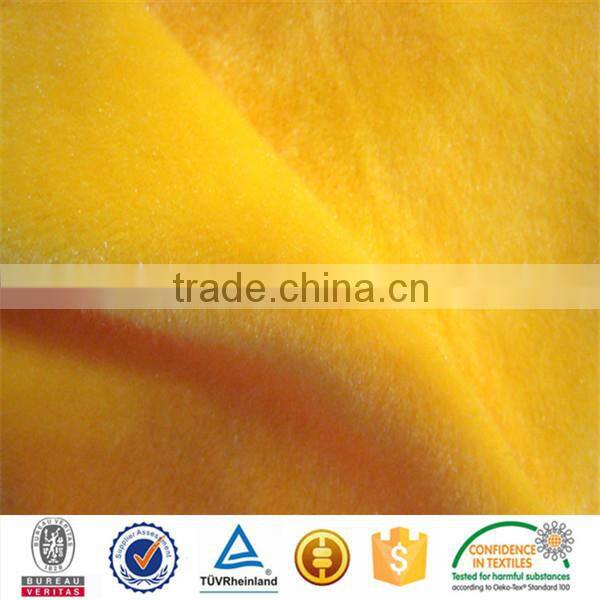 100%polyester flat yarn plush velboa long pile fur fabric