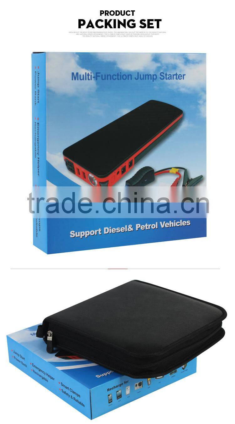 18000mAh diesel cars 10 cylinder cars 5.0L petrol diesel 12v/24v powerful mini auto jump starter lipo car battery