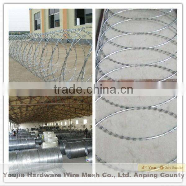 galvanized razor barbed wire hot dipped galvanized razor mesh fence