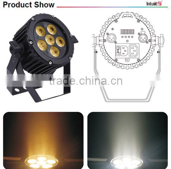 6pcs* 2 in1 DMX Cool White LED Par lighting