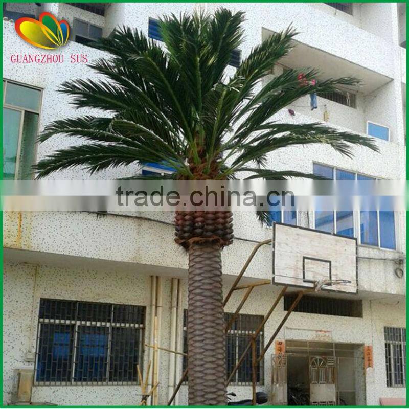 garden decorative fiberglass large artificial date palm tree