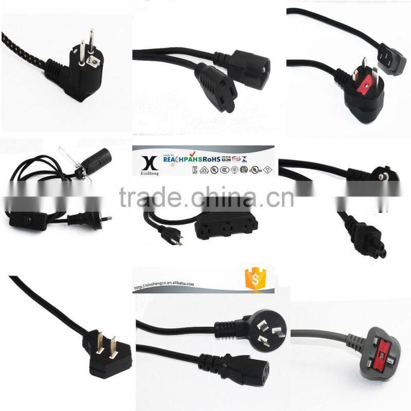 Uruguay 2 pin electrical extension power cord computer cable