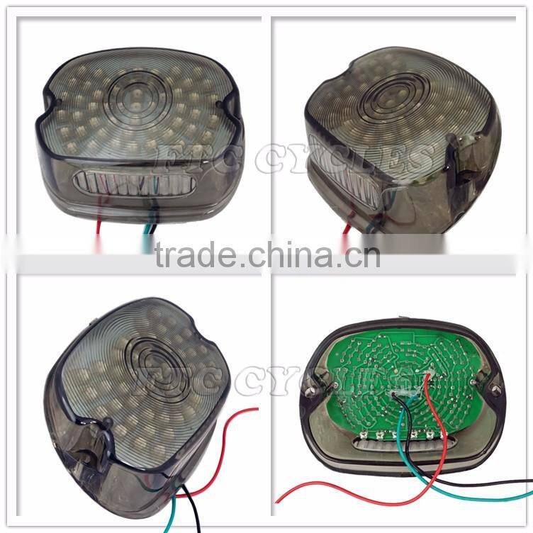 Smoke Lens Motorcycle Vintage LED Tail Lamp For Suziki Custom