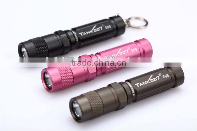 Custom Aluminum Flashlight Battery Powered Torch Light E09