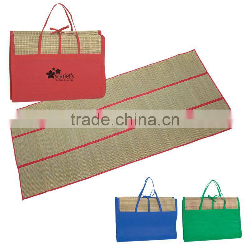 Straw Beach Mat_green