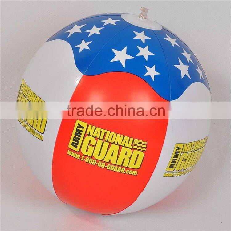 vivid color inflatable ball with white dots imprint, light orange adertising inflatable ball