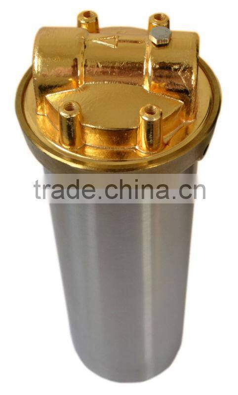 Stainless steel water filter housing