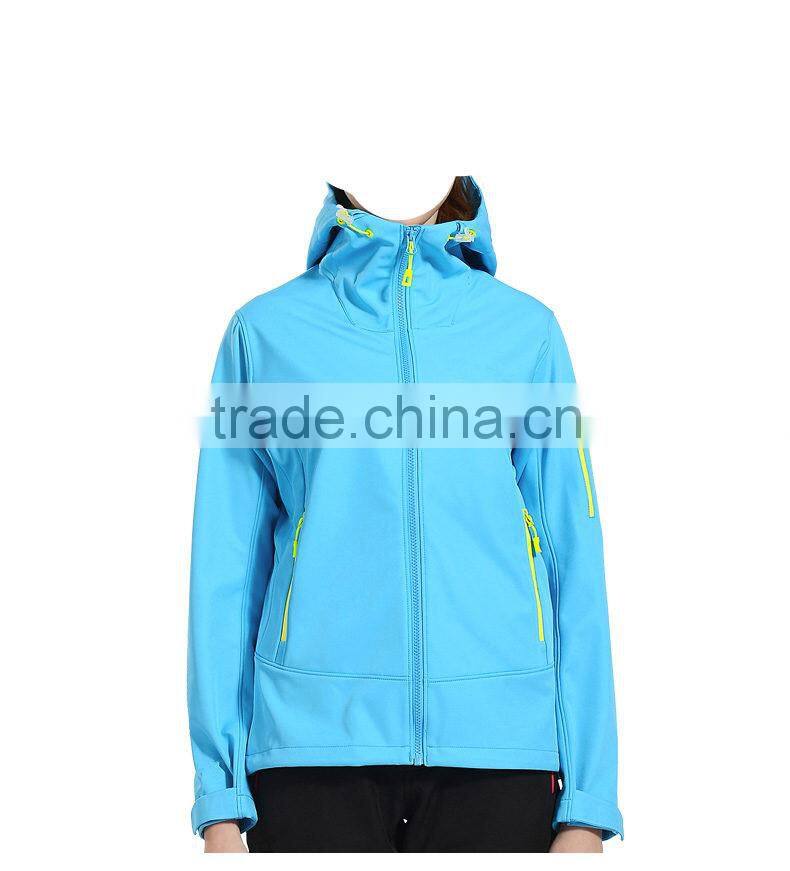 Hot sale customized wholesale softshell jacket woman factory lady's sports apparel