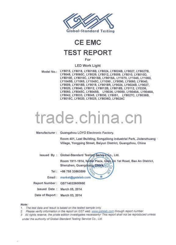 hotsale 10-30v 33w IP67 2640LM 8 wheel lamp hibious atv car led sopt light 12v