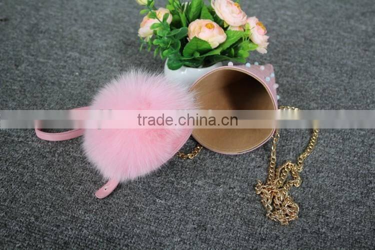 Wholesale Elegant Bag Women Fox Fur Ball Gift Bag