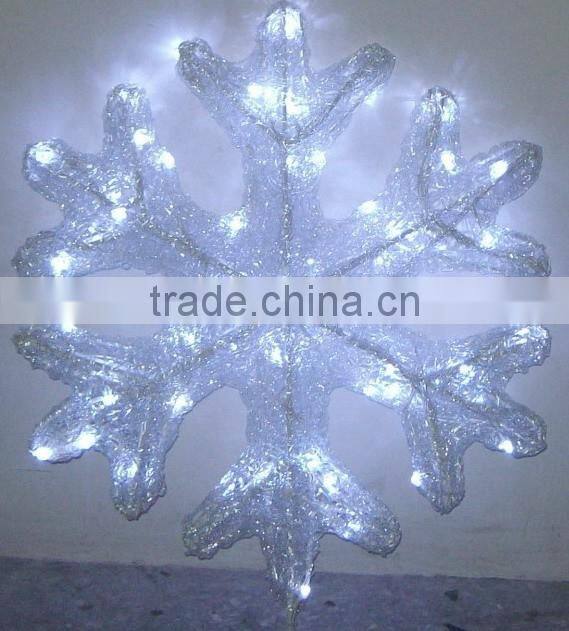 light up snowflake 3 layers led Christmas decorative light wedding decoration lights