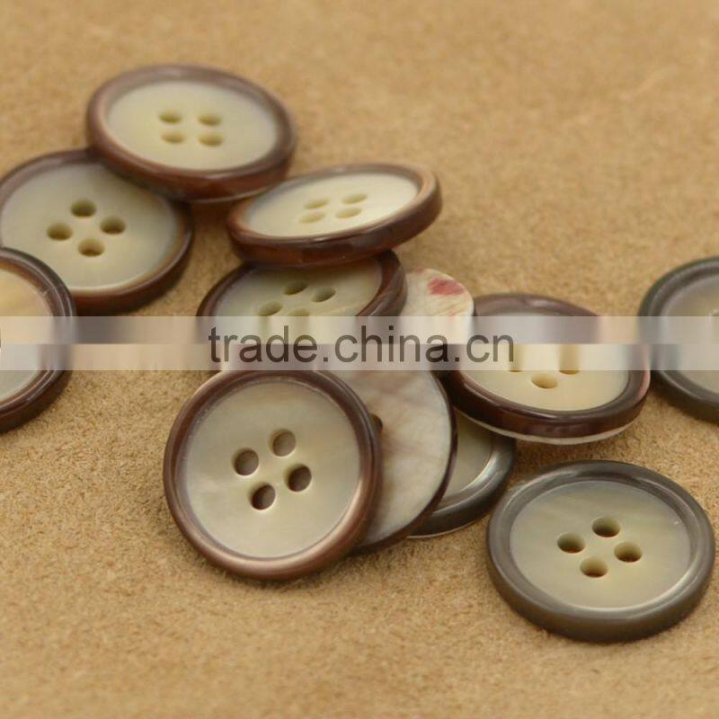fashionable natural trocas button for blazer