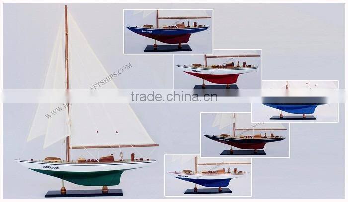 ENDEAVOUR SAILING YACHT, HIGH QUALITY MODEL FROM VIETNAM - HANDICRAFT PRODUCT