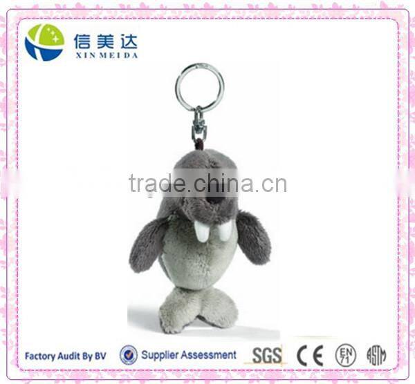 Walrus Soft Toy Keychain plush toy with Key Ring