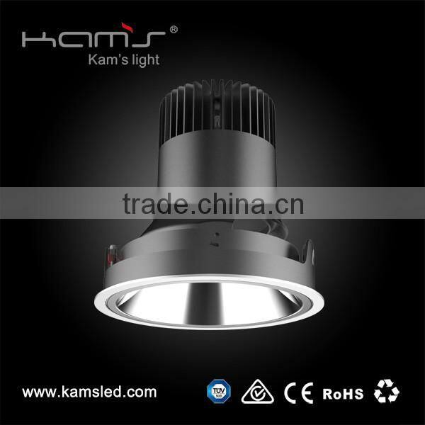 Whosale High power 30W Dimmable COB LED Downlight for hotel