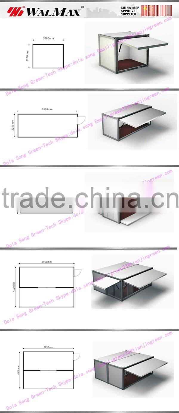 CH-DS072 shipping container shop design for coffee bar