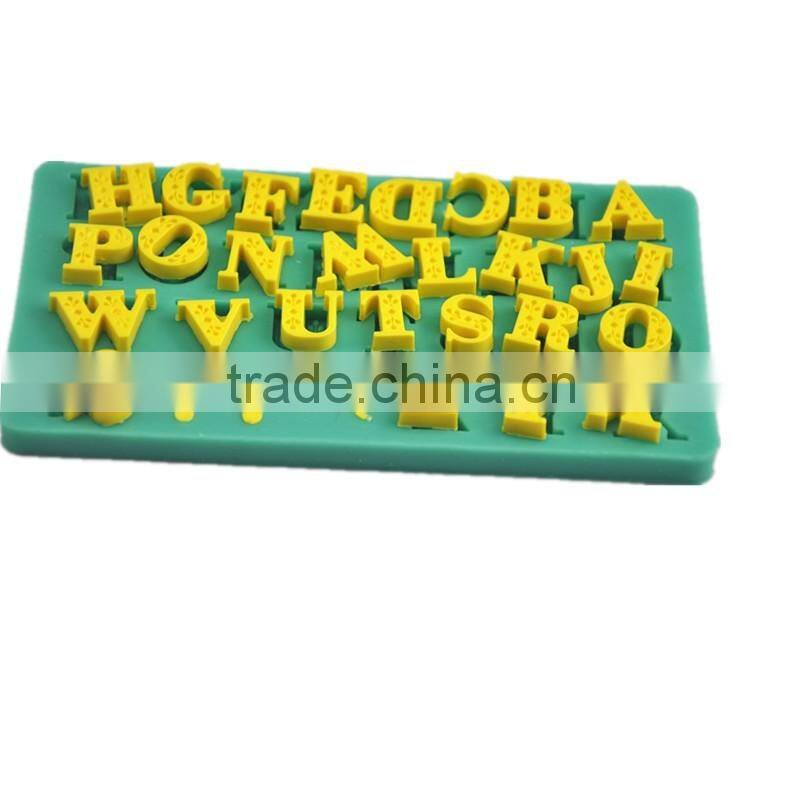 HOT SALE new alphabet letters silicone mold for fondant
