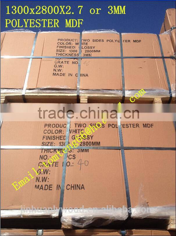 2.7MM/3MM polyester mdf saudi arabia