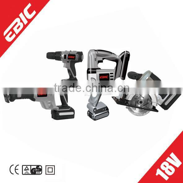 18V Cordless Tools Set/2014 New Power Tools/circular saw/cordless drill/reciprocating saw/jig saw/flash light