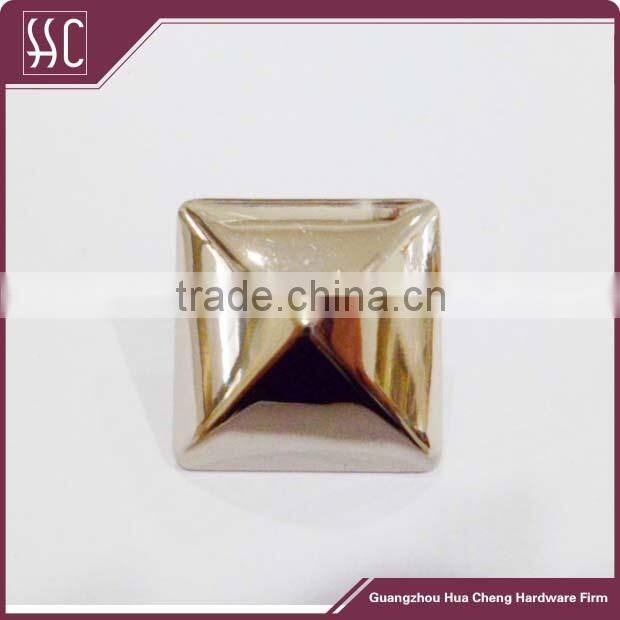 square nail for handbag, rivet snap fastener bag accessory