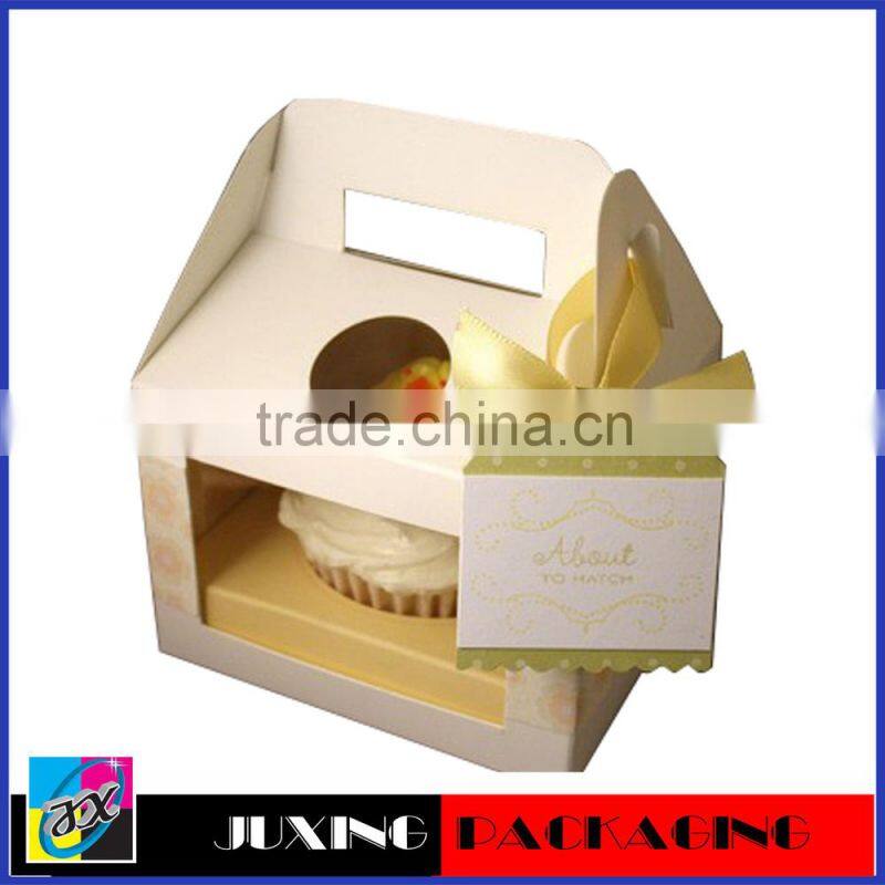 clear pvc window cupcake packaging box