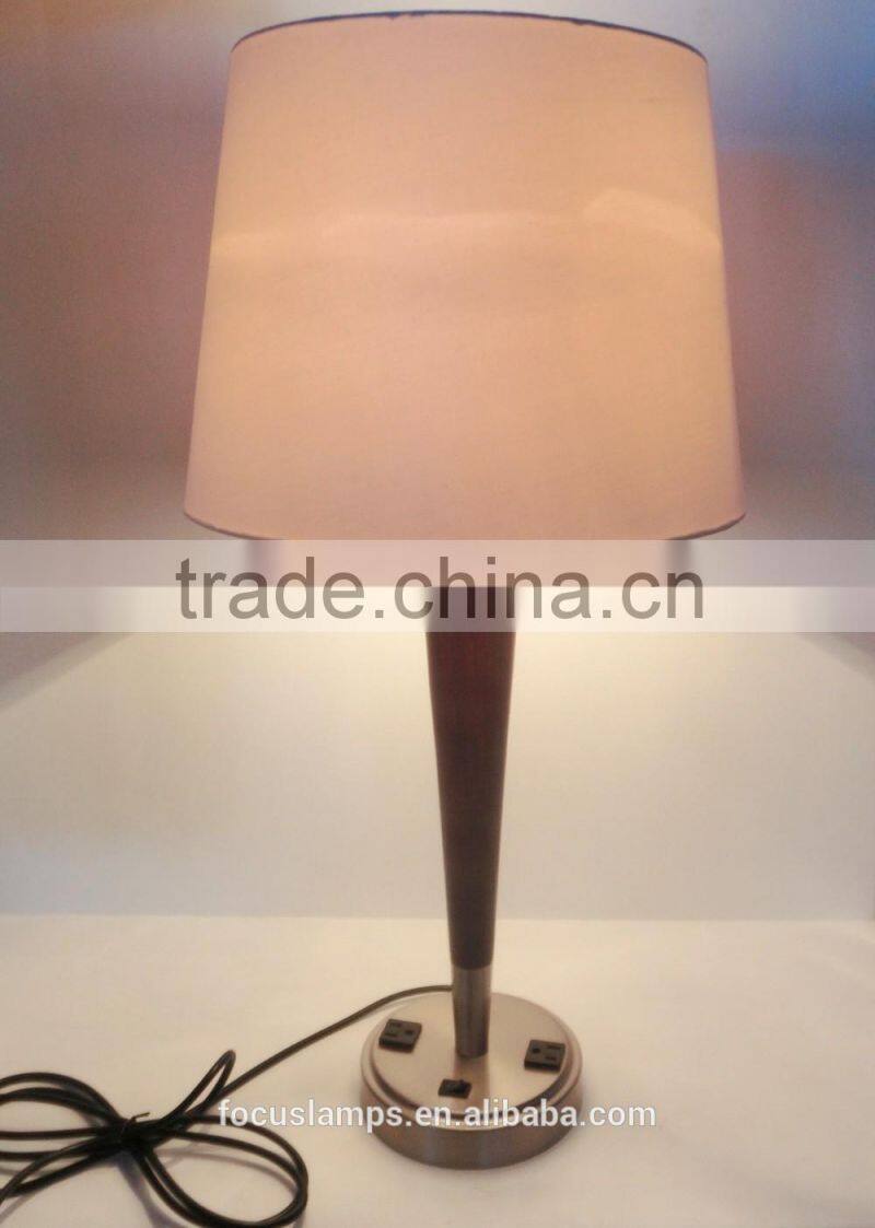 Modern great design of metal and fabric table/desk lamp export from Guangdong